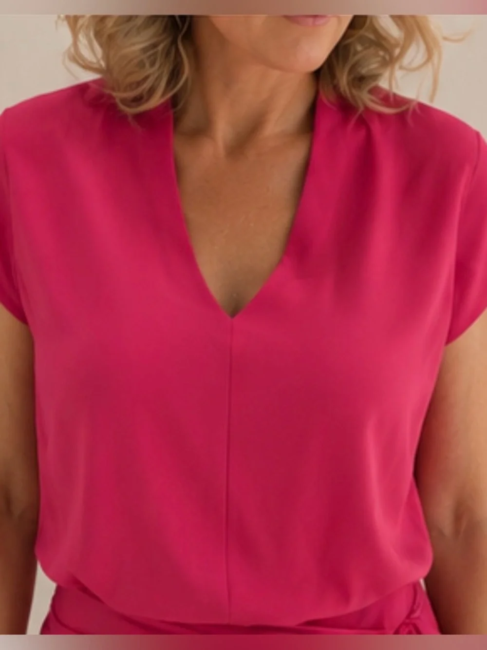 Peter Cohen New York Fuchsia Pink Tie-Waist Maxi skirt top set formal wow - Picture 6 of 10